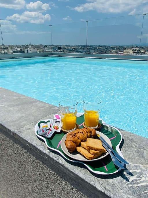 New 2Bd Aprt With Shared Rooftop Pool D3 Athen Exterior foto