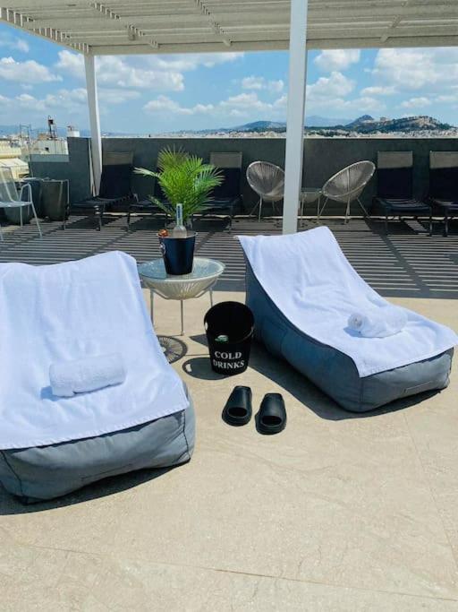 New 2Bd Aprt With Shared Rooftop Pool D3 Athen Exterior foto
